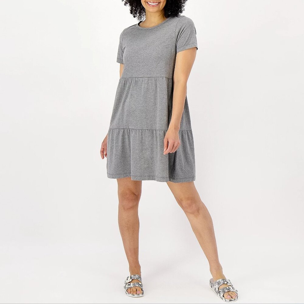 Koolaburra by UGG Cotton Rayon Tee Tier Dress  13048